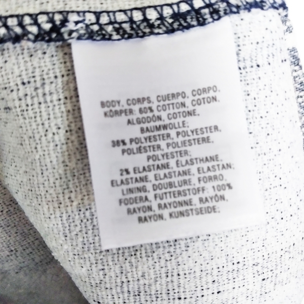 Anthropologie Maeve Blue and White Faux Wrap Dress - Picture 6 of 7